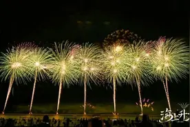 “海上升花”！今晚，一场烟花庆典“绽放”金山城市沙滩，10月6日还有一场图片
