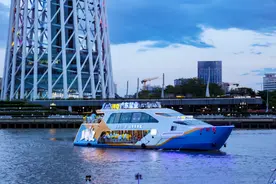 珠江夜游“上新”，“广东盐业”号游船首批游客登船图片