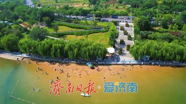 一年四季 泉在济南丨龙鼎滨湖公园初秋戏水人气旺