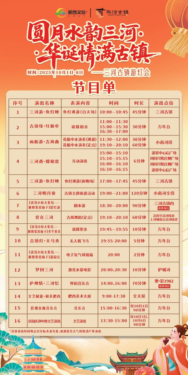 非遗鱼灯、剧本式夜游、民俗展演……三河古镇国庆活动等你来打卡！