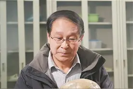 给化石拍“证件照”的考古学家图片