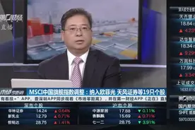 MSCI中国旗舰指数调整：纳入欧菲光 天风证券等19只个股视频封面