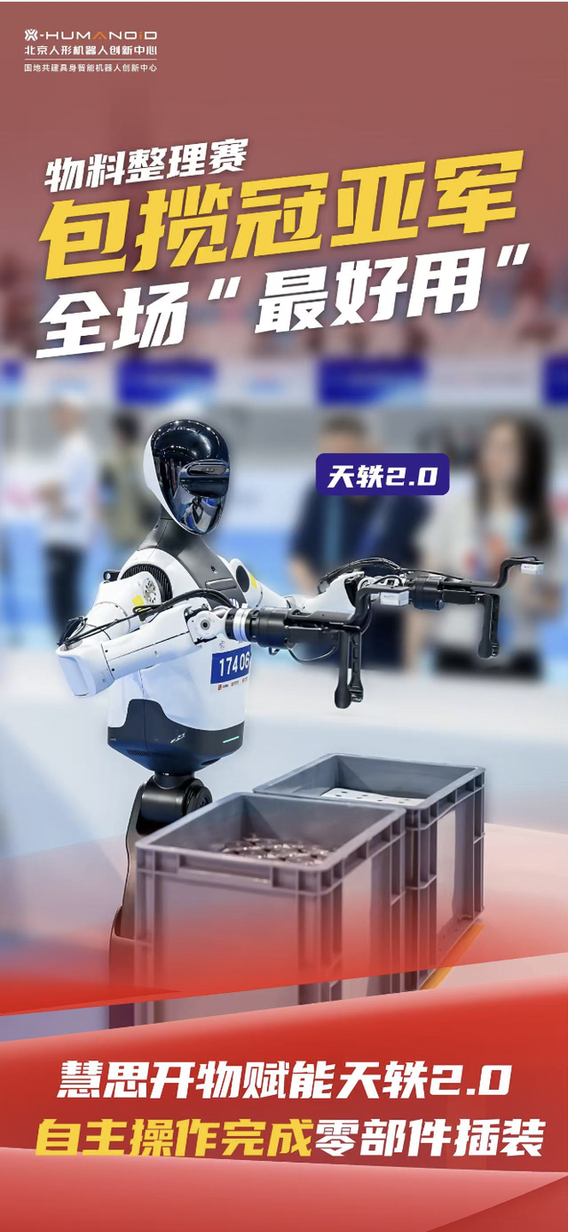 全自主操作 天轶2.0包揽物料整理冠亚军 ｜机器人发展看北京