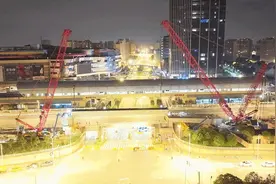 嘉闵联络线建设又有突破！市区往嘉定方向高架成功跨越陈翔公路图片