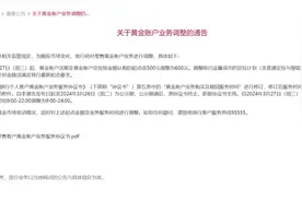 黄金热卖！又一家大行宣布：上调图片