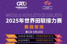 高手云集！世界田联接力赛本周末将在广州天河体育中心鸣枪起跑图片