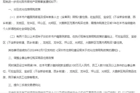 @深圳人 楼市新政来了！分区优化住房限购政策→图片