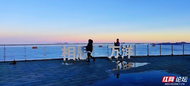 【每日一图@湖南】月夜风车与霞光云海同框？初冬的桂东万洋山做到了