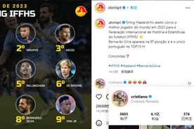 哈姆梅前三！葡媒晒IFFHS评年度十佳，C罗评论：😂😂😂🙈图片