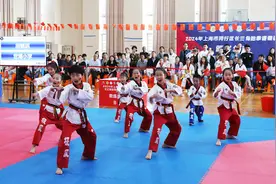 近300名青少年选手同场竞技，第四届长三角跆拳道邀请赛在闵行举行图片