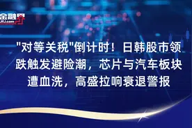 "对等关税"倒计时！日韩股市领跌触发避险潮，芯片与汽车板块遭血洗，高盛拉响衰退警报视频封面