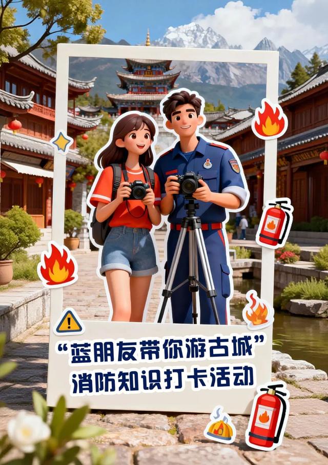 消防宣传月丨解锁古城打卡新玩法，神秘礼品等你领！
