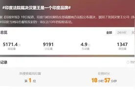 热搜第一！印度法院裁决“汉堡王”属于印度餐厅！汉堡王告了13年最终被驳回，法院：印度“汉堡王”成立时间远在汉堡王进入印度前图片