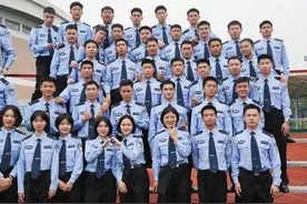 6分20秒列队完毕，浙警院千名应届生合拍毕业照，网友：安全感此刻具象化图片