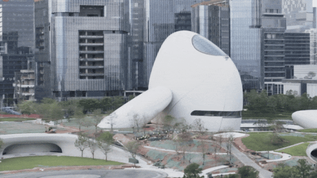 火了！深圳湾“悬浮阿姨”