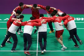 3比1击败印尼，国羽男队第11次夺得汤姆斯杯冠军图片