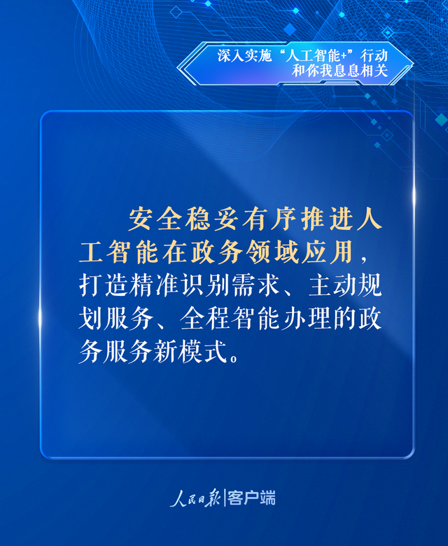深入实施“人工智能+”行动，和你我息息相关