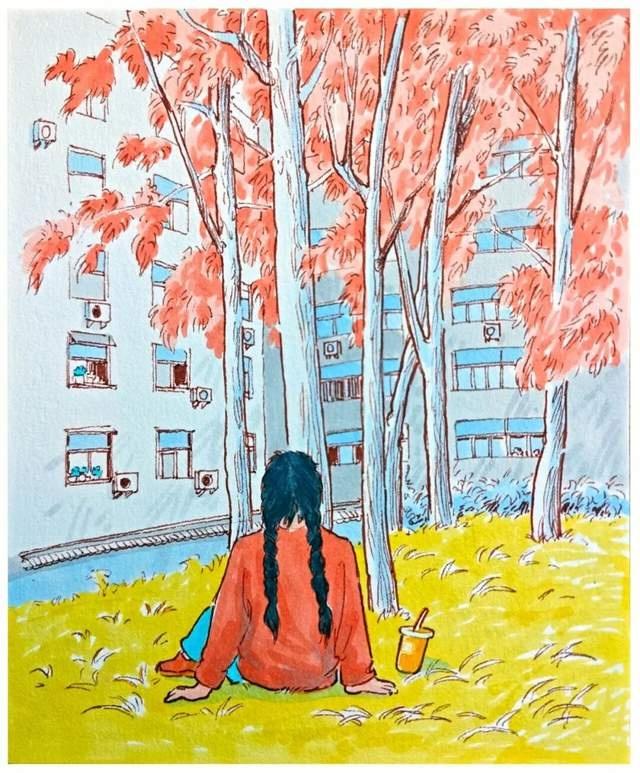 嗨！我画下了赏秋的你