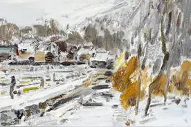 刘明亮意象油画：“乡情”符号下的山村忆事图片