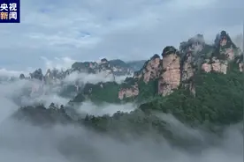 满分中式美学！雨后张家界宛如水墨画 航拍视角带你俯瞰图片