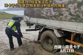 西藏浪卡子县突发泥石流！多部门抢险救援图片