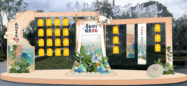 花前月下，只等你来！槐荫船说七夕盛会筹备现场“剧透”