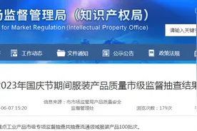 【济南】2023年国庆节期间服装产品质量市级监督抽查结果图片