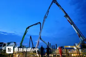 泉州金屿大桥建设项目有新突破，首个主墩承台成功浇筑图片