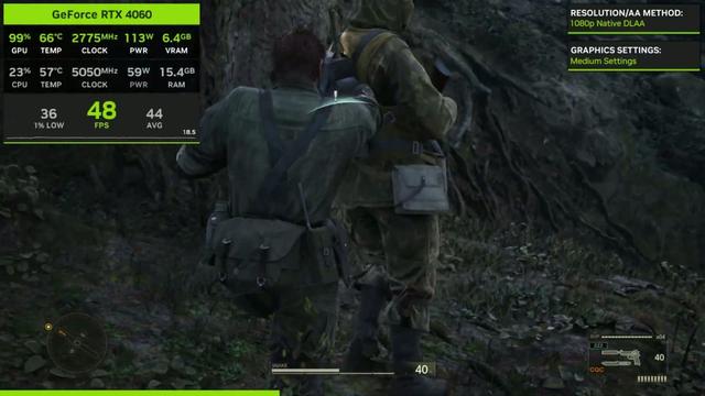 《合金装备3：重制版》RTX 4060测试 带不动1080P最高画质