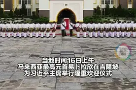 近距离丨隆重！马来西亚最高元首易卜拉欣为习近平举行欢迎仪式图片