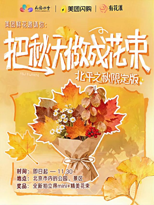 多彩京秋丨把秋天做成花束——北平之秋限定版活动征集