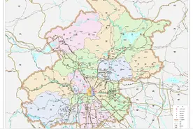 收藏！最新版北京行政区域界线地理底图发布，点击下载图片