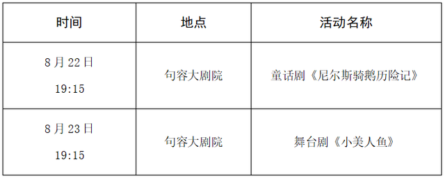 本周句容文旅活动安排来了