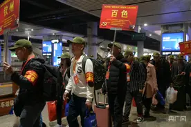 广西开通在粤务工退役军人免费返乡专列图片