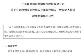 科创板退市第一股紫晶存储实控人被捕，涉嫌欺诈发行证券罪图片