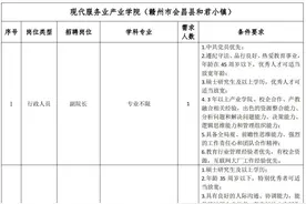 最新！赣州多所学校公开招聘图片