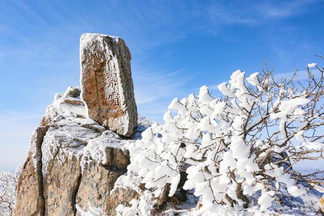 岱宗披霜缟 冰韵醉人间