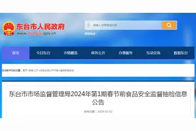 江苏省东台市市场监督管理局2024年第1期春节前食品安全监督抽检信息公告图片