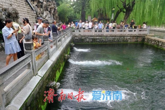 黑虎泉水位今年首次突破29米，较去年提前14天