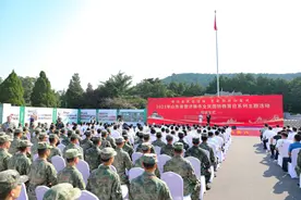 2023年山东省暨济南市全民国防教育日系列主题活动启动图片