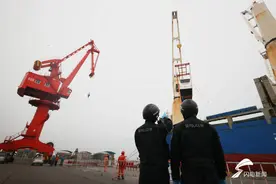 青岛港首批1800万欧元新能源客车装船出口欧洲图片