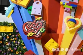 超10万颗乐高积木搭出“玩乐之心”，乐高为第六届进博会带来“玩乐超能力”图片