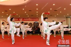 海峡两岸中华武术家齐聚珠海以武会友图片