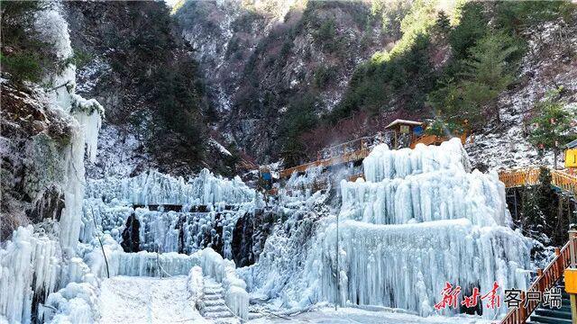 冰雪新体验　大墩峡冰瀑即将亮相