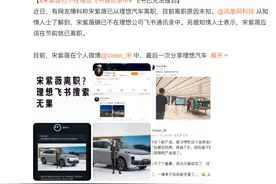 仅入职一年！理想汽车美女高管离职图片