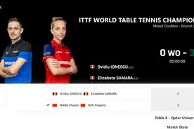 对手退赛 孙颖莎/王楚钦直接晋级混双八强图片