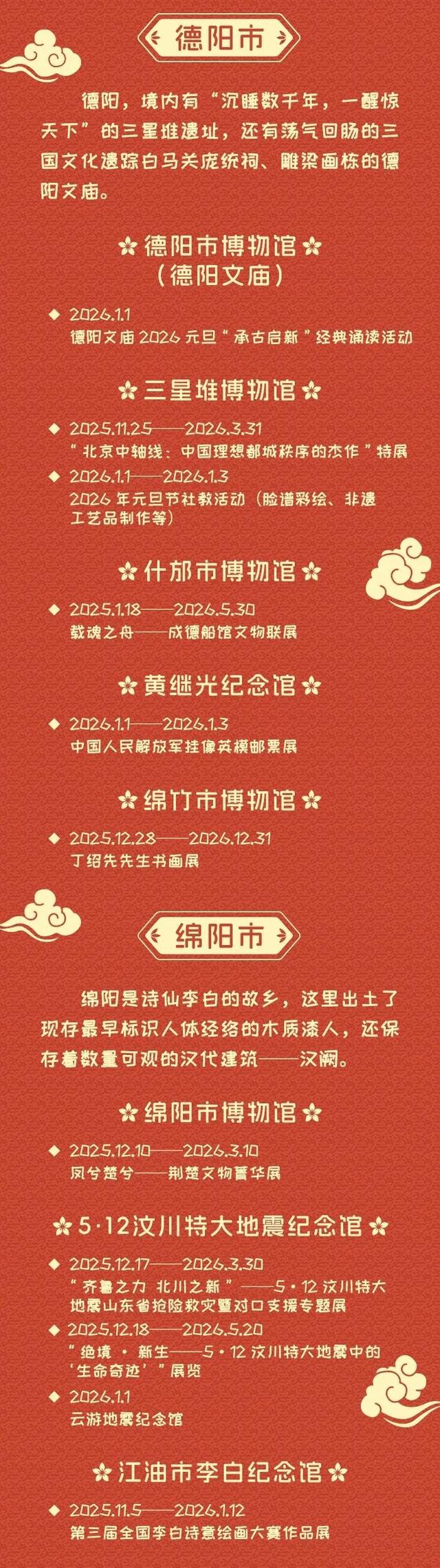 四川多家博物馆元旦节游玩指南来啦 | 假日蜀宝有约