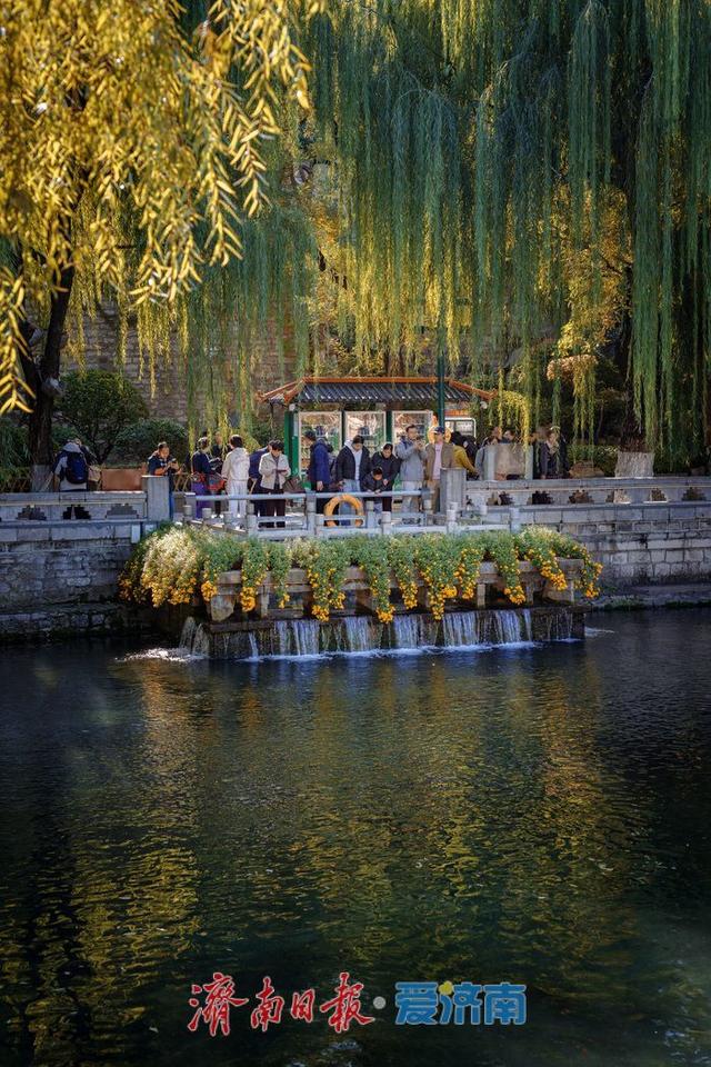 一年四季 泉在济南丨济南黑虎泉畔：秋日赏泉正当时，市民尽享泉水魅力