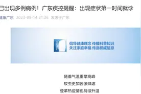 广州出现多例输入型登革热病例，有发热、疼痛需警惕图片