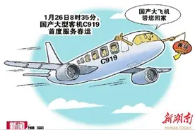 漫评：C919春运“首秀”图片